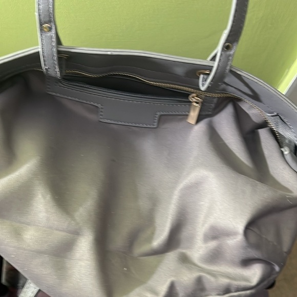 Gray Tote With Gold Accents NWOT - Picture 10 of 11